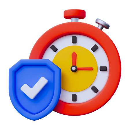 24時間セキュリティ  3D Icon