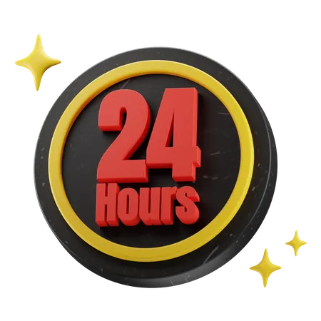 24 Hours 3d Icon 18869774 PNG