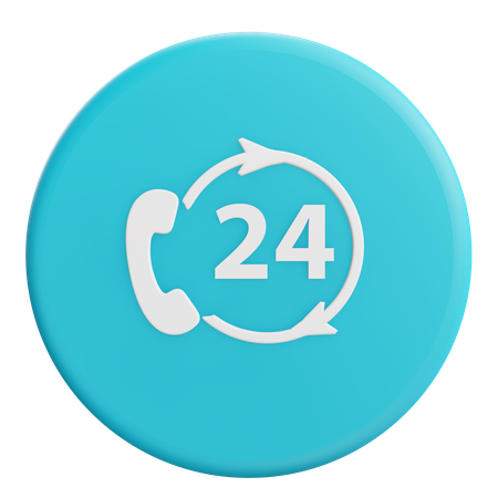 Hours Call  3D Icon