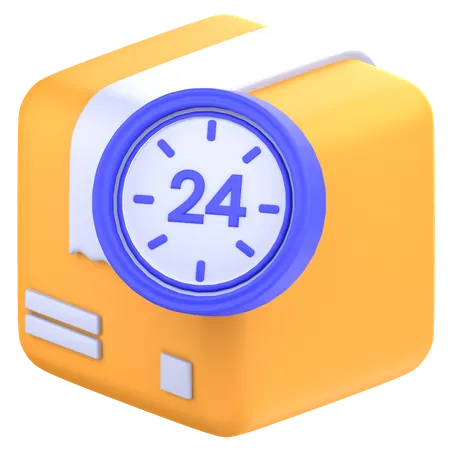 24時間配達  3D Icon