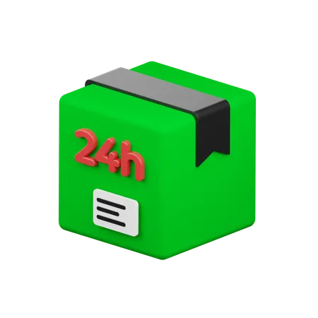 24時間配達  3D Icon