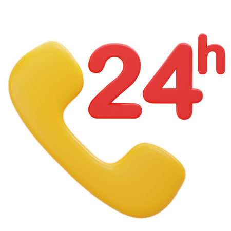 24 Hours Delivery  3D Icon