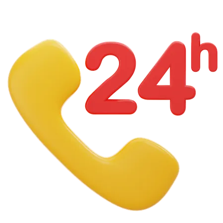 24 Hours Delivery  3D Icon