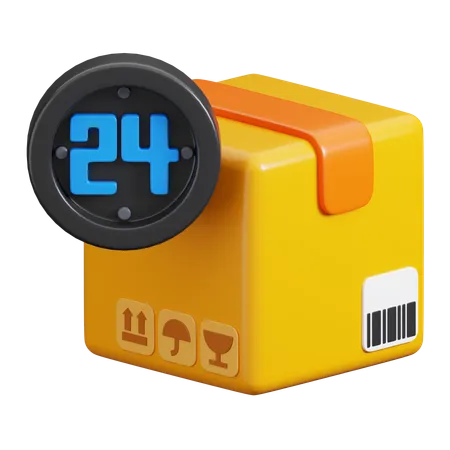 24 Hours Delivery  3D Icon