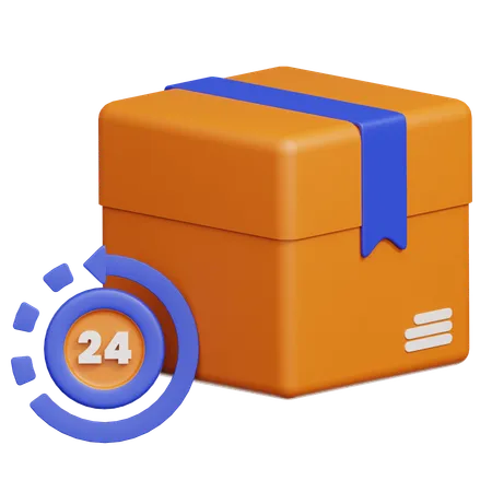 24 Hours Delivery  3D Icon