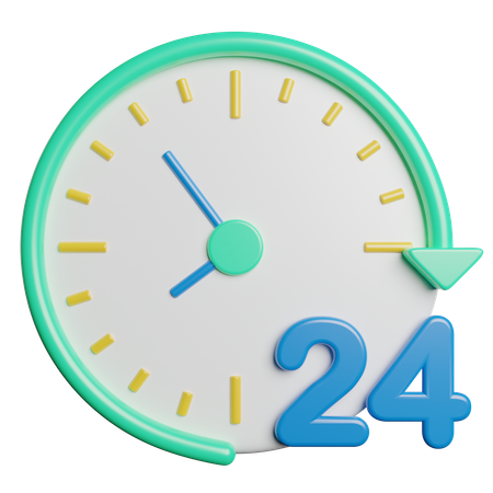 24 Hours delivery  3D Icon