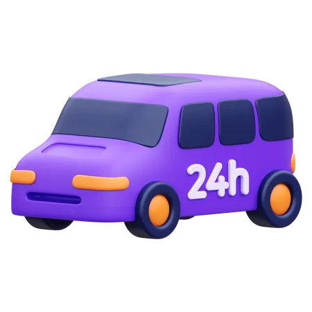 24 Hours Delivery  3D Icon