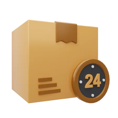 24 Hours Delivery  3D Icon