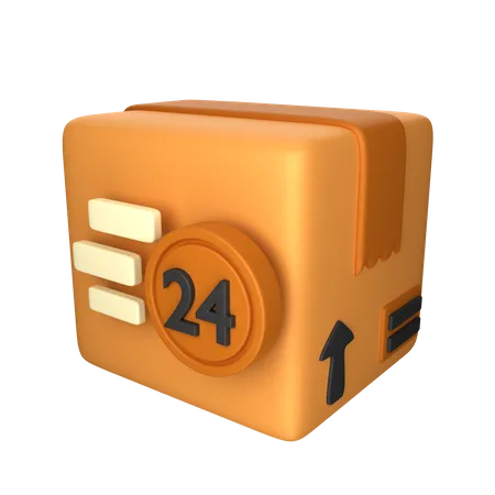 24 Hours Delivery  3D Icon