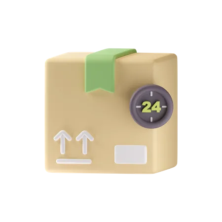 24 Hours Delivery  3D Icon