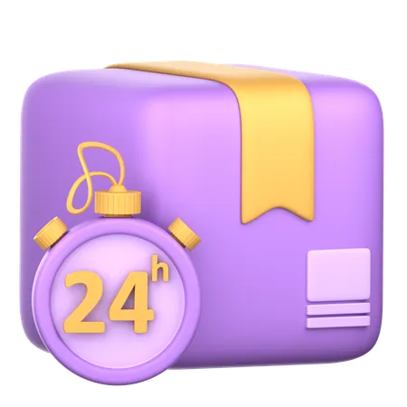 24 Hours Delivery  3D Icon