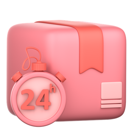 24 Hours Delivery  3D Icon