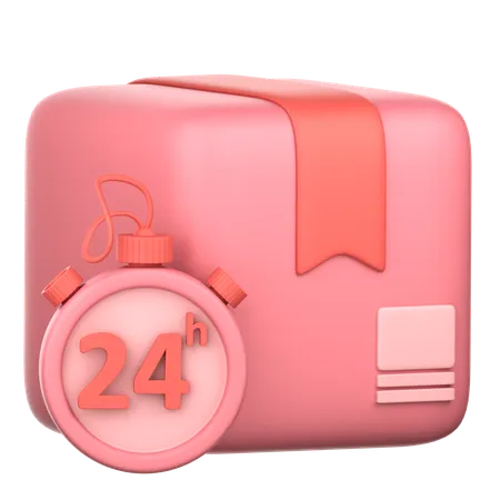 24 Hours Delivery  3D Icon