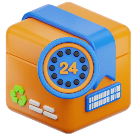 24 Hours Delivery  3D Icon