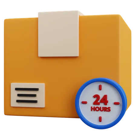 24 Hours Delivery  3D Icon