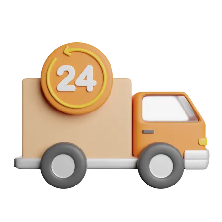Delivery Truck Cargo 3D Icon