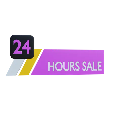 24 hours sale  3D Icon