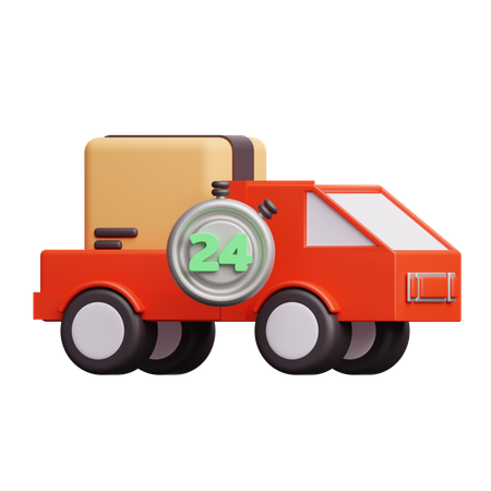 24 Hours Shipping  3D Icon