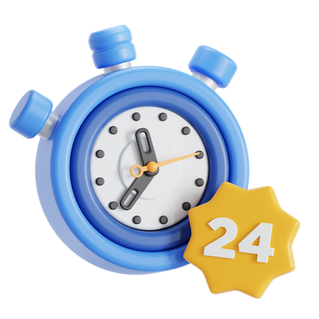 24 hours Standby time  3D Icon