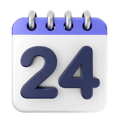 24. Kalender  3D Icon