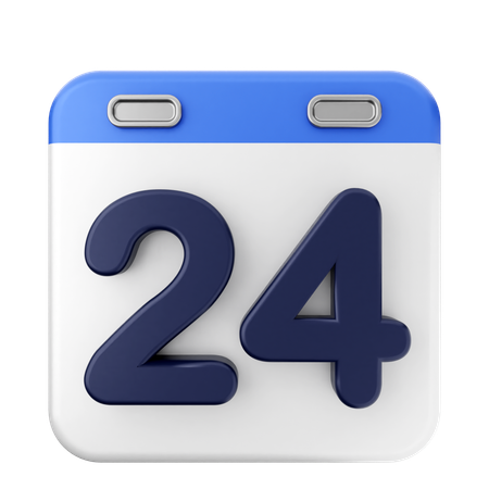 24. Kalender  3D Icon