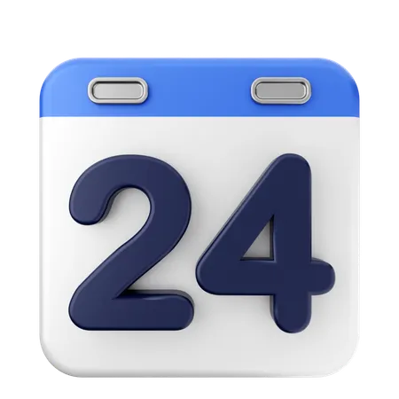 24. Kalender  3D Icon