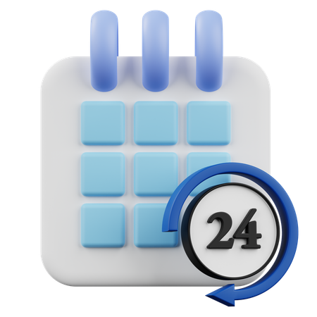 24 Notre calendrier  3D Icon