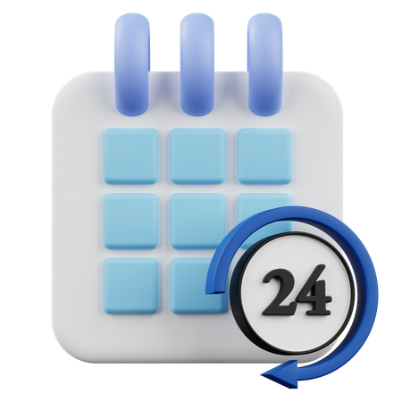 24 Our Calendar  3D Icon