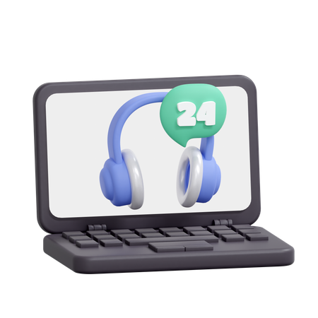 24 Stunden Helpdesk  3D Icon