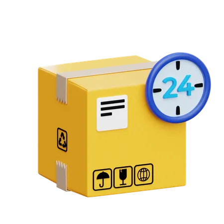 24 Stunden Lieferservice  3D Icon