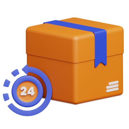 24 Stunden Lieferung  3D Icon