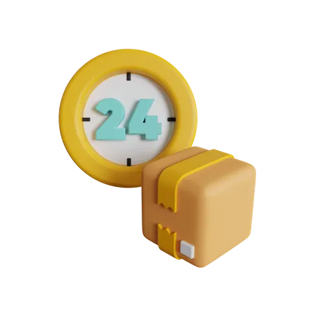 24 Stunden Lieferung  3D Icon