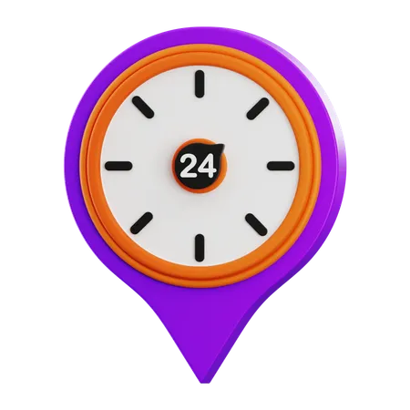 24-STUNDEN-SERVICE  3D Icon