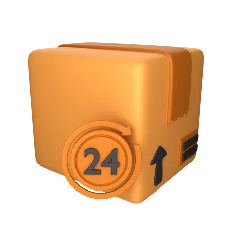 24 Stunden Service  3D Icon