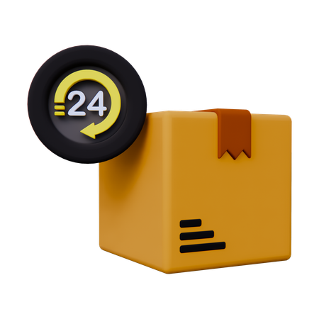 24 Stunden Service-Lieferung  3D Icon