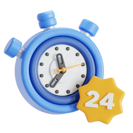 24 Stunden Standby-Zeit  3D Icon