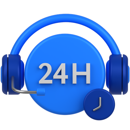 24 support  3D Icon