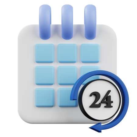 24 Unser Kalender  3D Icon