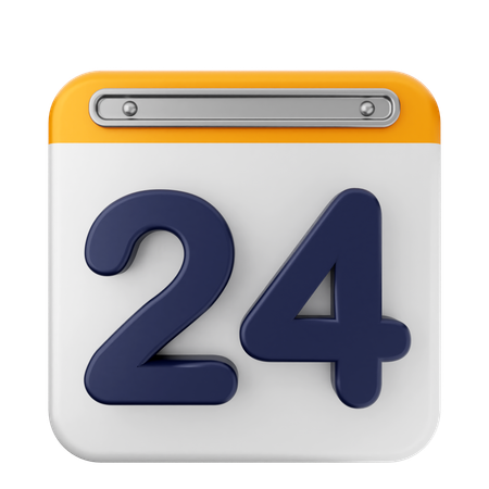 24ème calendrier  3D Icon