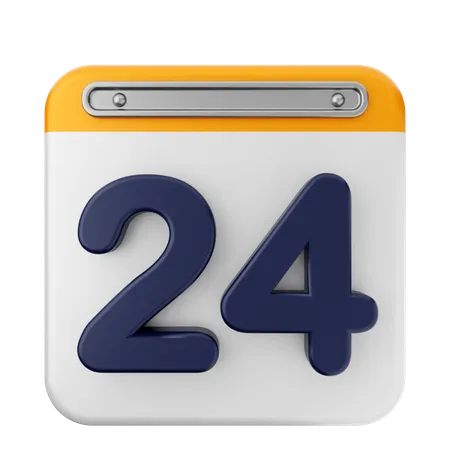 24ème calendrier  3D Icon