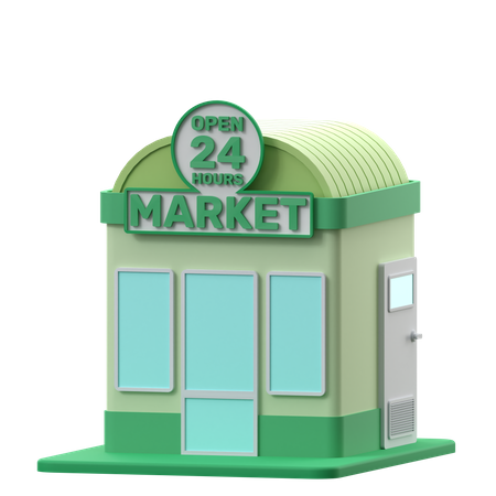 24H Shop 3D Icon