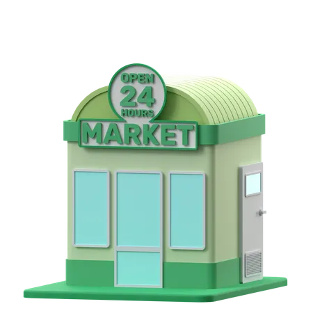 24H Shop 3D Icon