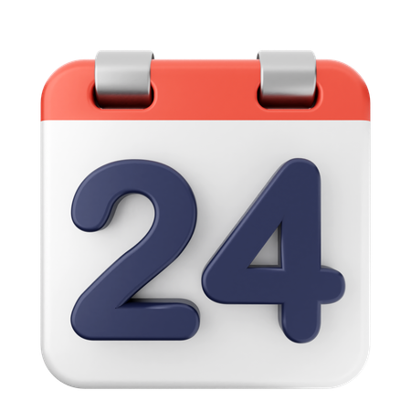 24º calendário  3D Icon