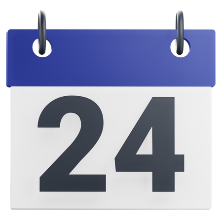 24th Twenty-Four Day  3D Icon