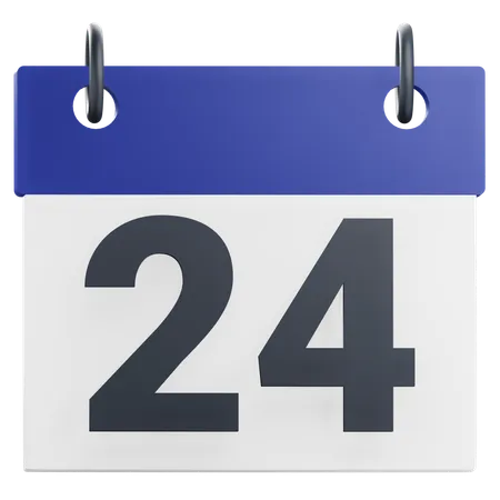 24th Twenty-Four Day  3D Icon