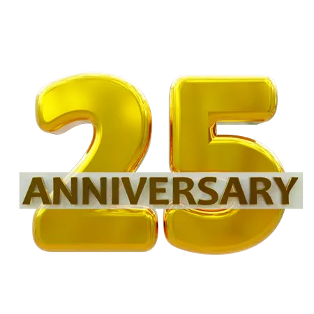 25 aniversario  3D Icon