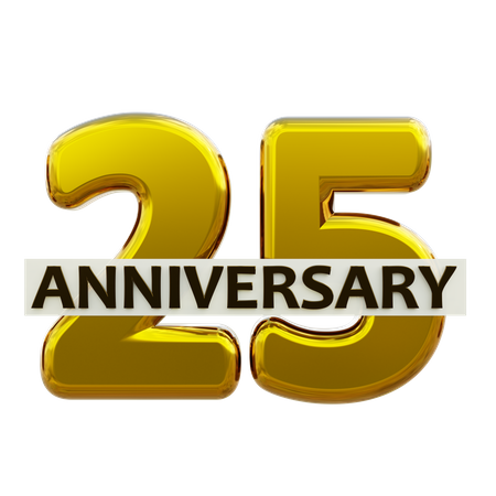 25 aniversario  3D Icon