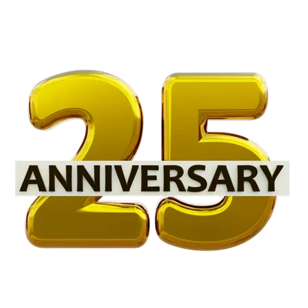 25 aniversario  3D Icon