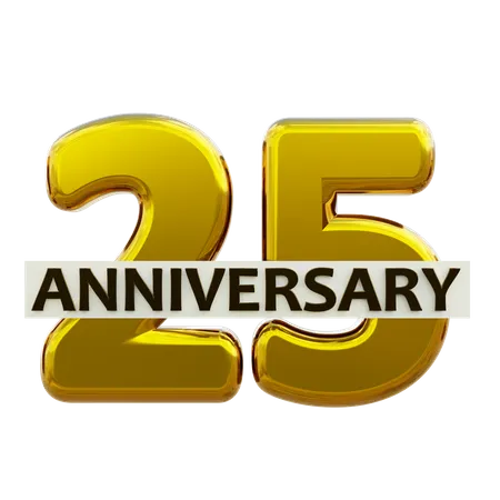 25 Anniversary  3D Icon