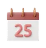 25 Date Calendar